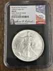 1986 (S) Struck at San Francisco $1 Silver Eagle NGC MS69 First Year Anna Cabral