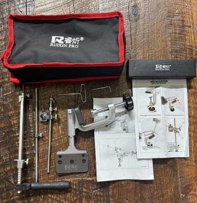 RUIXIN PRO Knife Sharpening Kit w Manual, 8 Whetstones & Case RX-008 - Used Once
