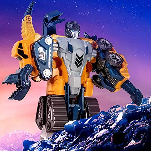 Toddler Robot Construction Vehicles Set – 5Pcs Transforming Robots for Yellow - Picture 6 of 8