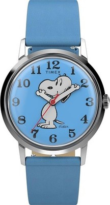 Timex Marlin Blue Peanuts Snoopy Limited Edition Hand-Wound Watch TW2W79400
