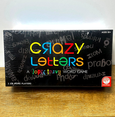 Crazy Letters A Tupsy Turvy Word Game, Mindware, 2016 NEW