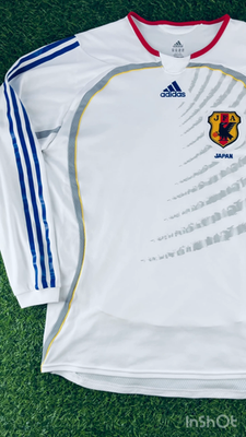 Japan 2006 Away Official Player Issue Long Sleeve Jersey Shirt Kit