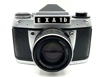 Exa 1b 35mm mit Prisma Exakta Ihagee + Porst 135mm f/3.5 Kit Set Analog SLR 35mm