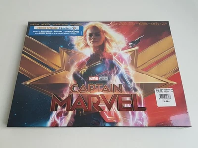 Coffret 4K Blu-ray Lithographie Comic Book Neuf Captain Marvel Édition Spéciale - Photo 1/2