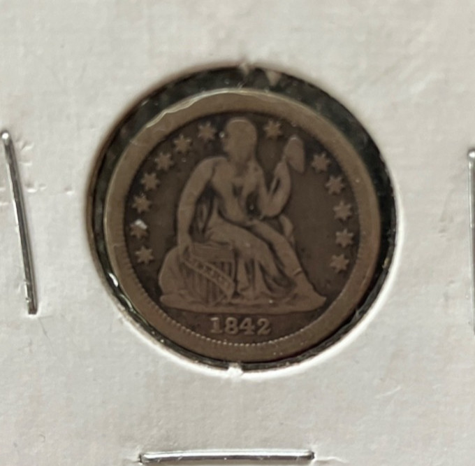 1842-O Seated Liberty Dime Fine Condition