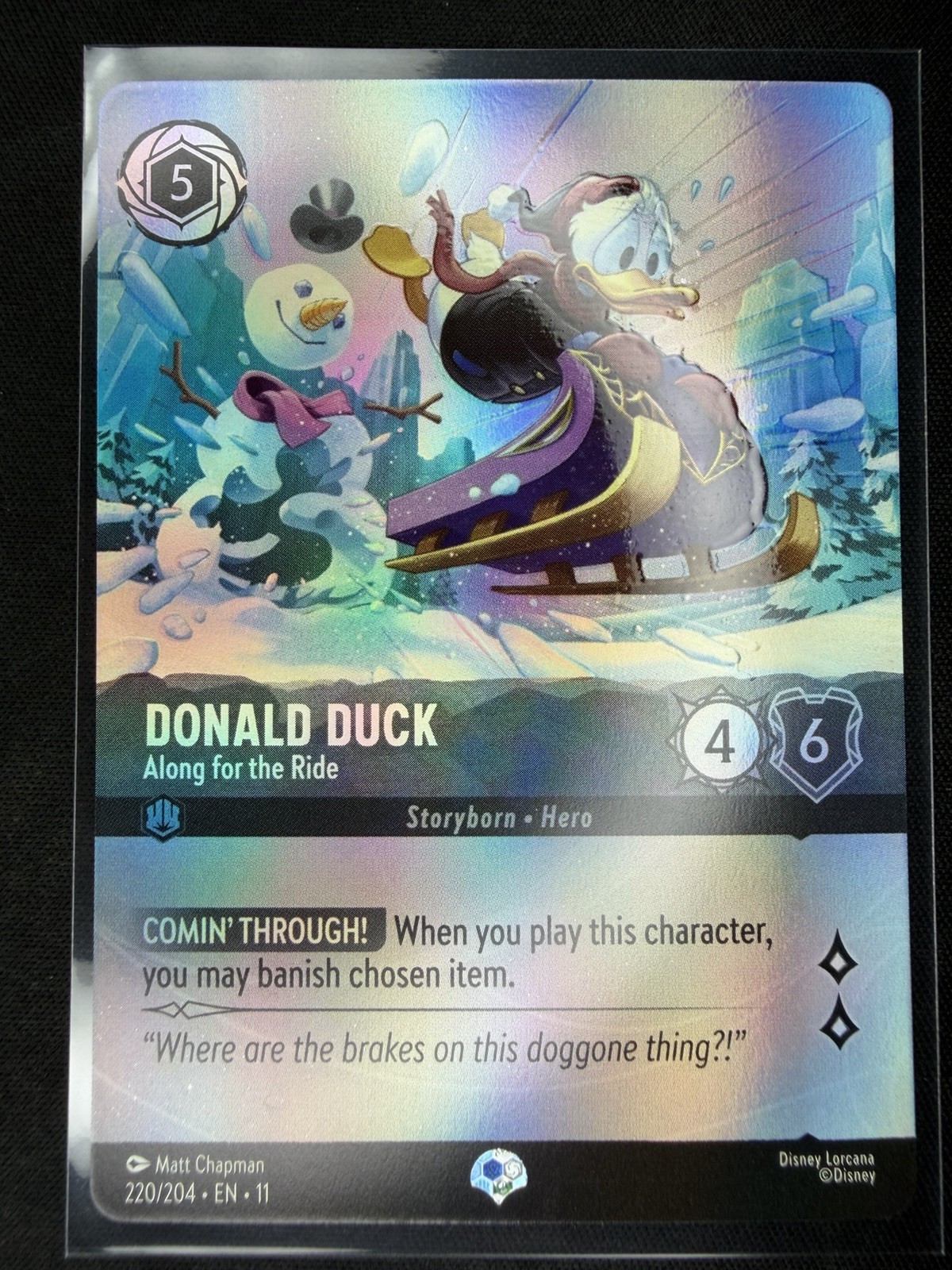 Donald Duck - Along for the Ride (Epic) 220/204 Winterspell Holo