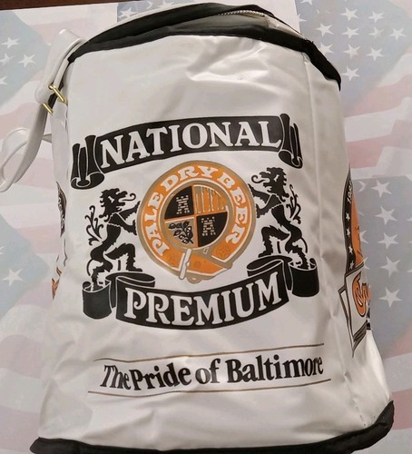 Vintage 1984 Baltimore Orioles Can Cooler Lunch Bag. National Premium Beer 54-84 - Picture 2 of 11