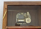 Vintage Wood Music Box,  plays Edelweiss when Opened, needs Minor Adjustment — photo 7