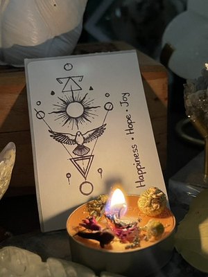 #ad #ad Happiness Hope Joy Candle Burning Same Day $3.95