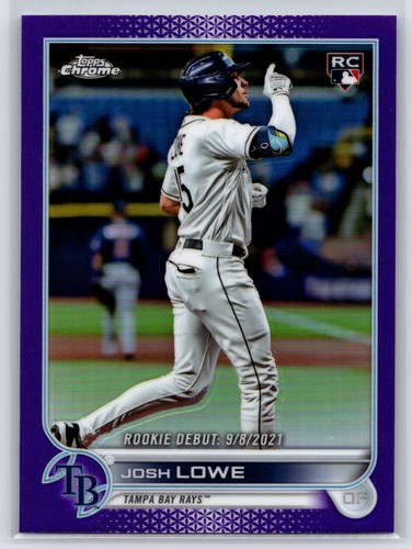 2022 Topps Chrome Update #USC155 Josh Lowe Purple Refractor