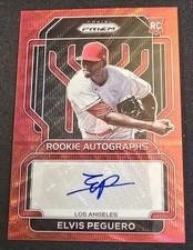 Elvis Peguero RC #RA-EP 2022 Panini Prizm Red Wave Prizm Numbered out of /75