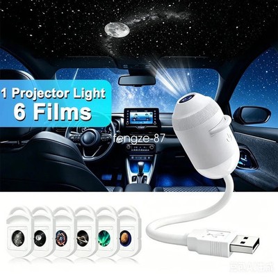 Plug and Play HD Star Projector Night Light USB Galaxy Ocean Ceiling Projector
