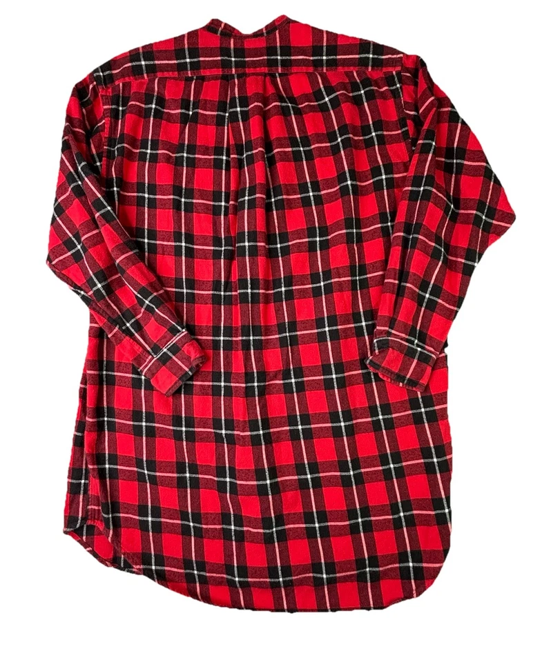 Polo Ralph Lauren Women's Shirt Size Small Red Plaid Tunic Flannel Sleep pajama - Image 2 of 4