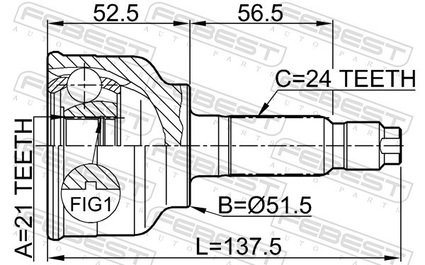 Fits FEBEST 0510-004 EXTERNAL CREW JOINT MAZDA FAMILIA BF 1984-1986 J ⭐UK Stock⭐