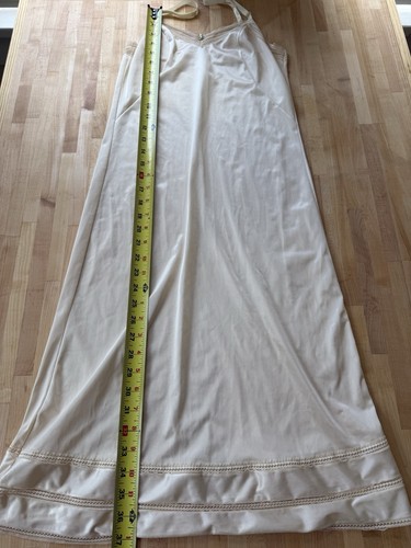 Vintage Ivory Slip Dress Nightgown - Picture 9 of 12