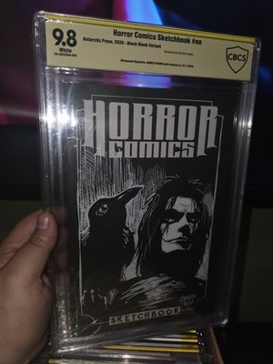 The Crow Sketch Cover By James O Barr CBCS 9.8 on Horor Comics Blank