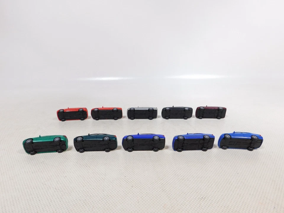 Herpa 1:87 H0 10X PKW Auto Mercedes-Benz MB C-Klasse CLK SG/MINT #EI112-0,5 - Immagine 3 di 4