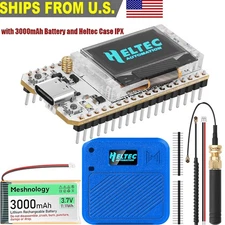 Heltec ESP32 LoRa V3 Wifi Board + 915MHz Antenna+ Battery + Case for Meshtastic