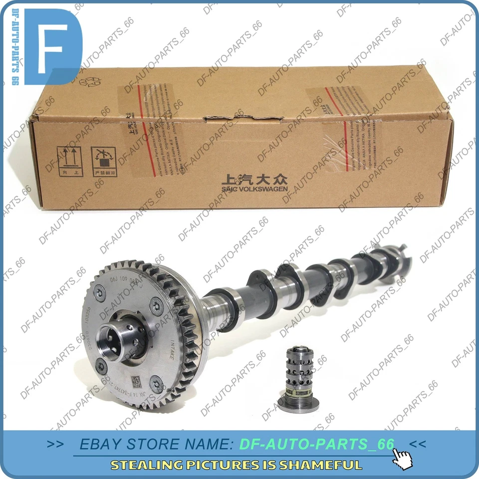 OEM Intake Camshaft 06K109021M & VVT Valve VW Golf AUDI S3 A4 A5 Q5 1.8T 2.0TSI Foto 3 de 4