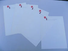 Lot(5) Official Coca-Cola (Coke) blank Letterhead Stationery Utica Rome Marcy NY