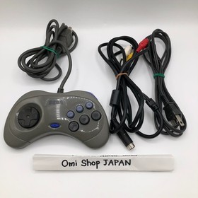 Sega Saturn SS Home Console HST-3210 Grey Tested working NTSC-J w/ Ctrlr+Cables