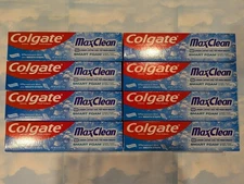 LOT (8) COLGATE MAX CLEAN WHITENING SMARTFOAM TOOTHPASTE EFFERVESCENT MINT 6 OZ