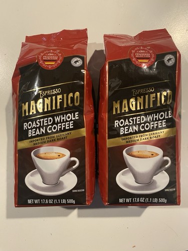 MAGNIFICO CAFFÈ IN GRANI INTERO 2x1,1lb/500g - Foto 1 di 2