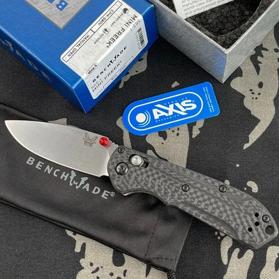 Benchmade 565-1 Mini Freek Carbon Fiber Handle S90V BLADE 3.0'' Folding Knife E