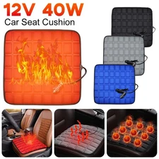 Car Seat Heated Cover Electric Heating Pads Cushion 40W Adjustable Temperature