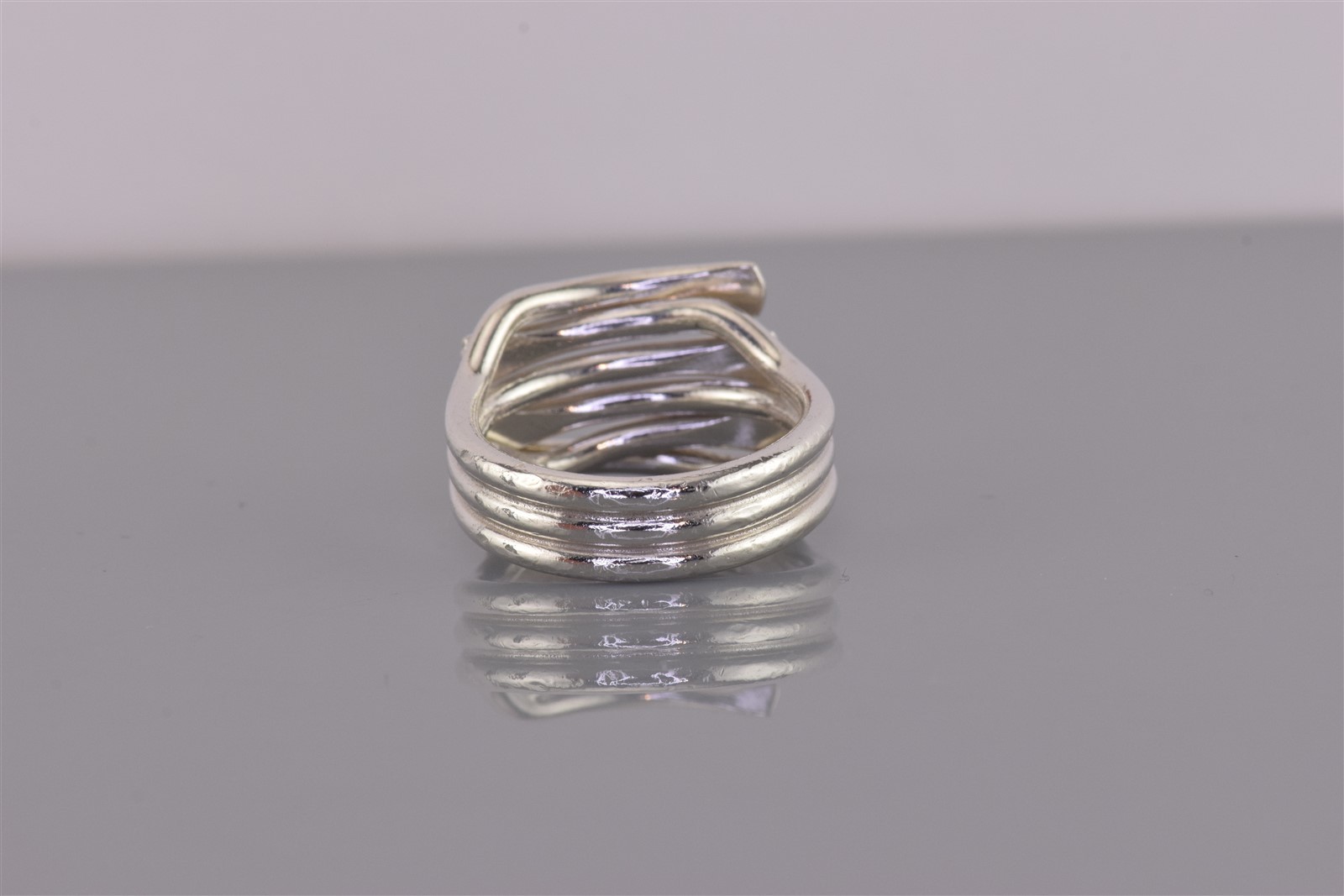 Sterling Silver Tapered Intersecting Crossover So… - image 4