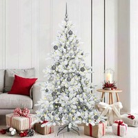 KüNstlicher Klappbarer Weihnachtsbaum Weiß 180 Cm Pvc