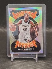 2021-22 Panini Optic Winner Stays Silver Prizm KHRIS MIDDLETON #2  Milwaukee 