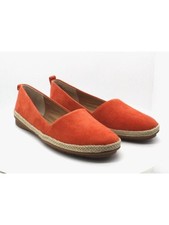 LUCCA LANE Womens Orange Naomi Round Toe Wedge Slip On Espadrille Shoes 5 M
