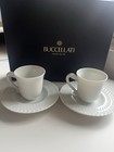 Buccellati Porcelain Set of Two Espresso Cups and Saucers — photo 1