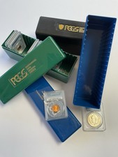  4 PCGS Coin Slab Storage Boxes Used