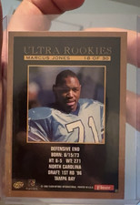 Fleer Ultra Rookie Marcus Jones 18/30 North Carolina Tampa Bay 1996