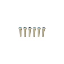 Graph Tech Tusq Ivory Acoustic Guitar Bridge Pins White Paua Dot 4mm