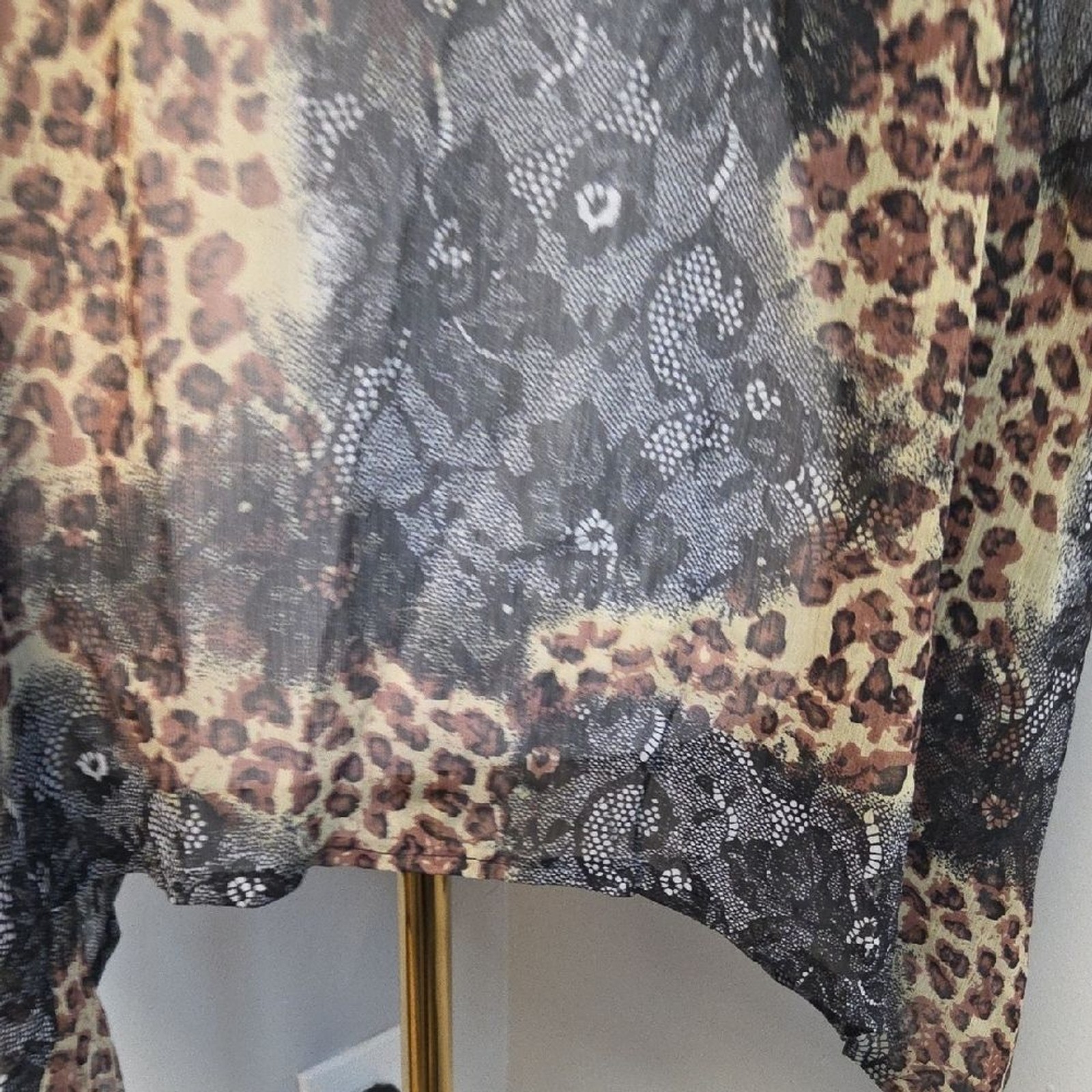 Chic Leopard Print Sheer Wrap - image 7