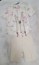 Little Boy Dressy Outfit Size 7/8, Green Bow Not Included , Worn Once For Pics