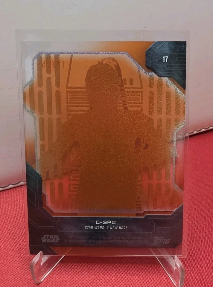 Topps Star Wars High Tek 2024 C-3PO /25 Orange Hyperspace #17 - Bild 2 von 2