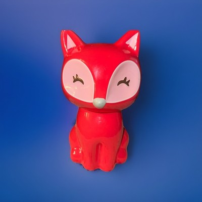 Sitting Red Fox Coin Piggy Bank Ceramic 2014 Target 8'' GUC!