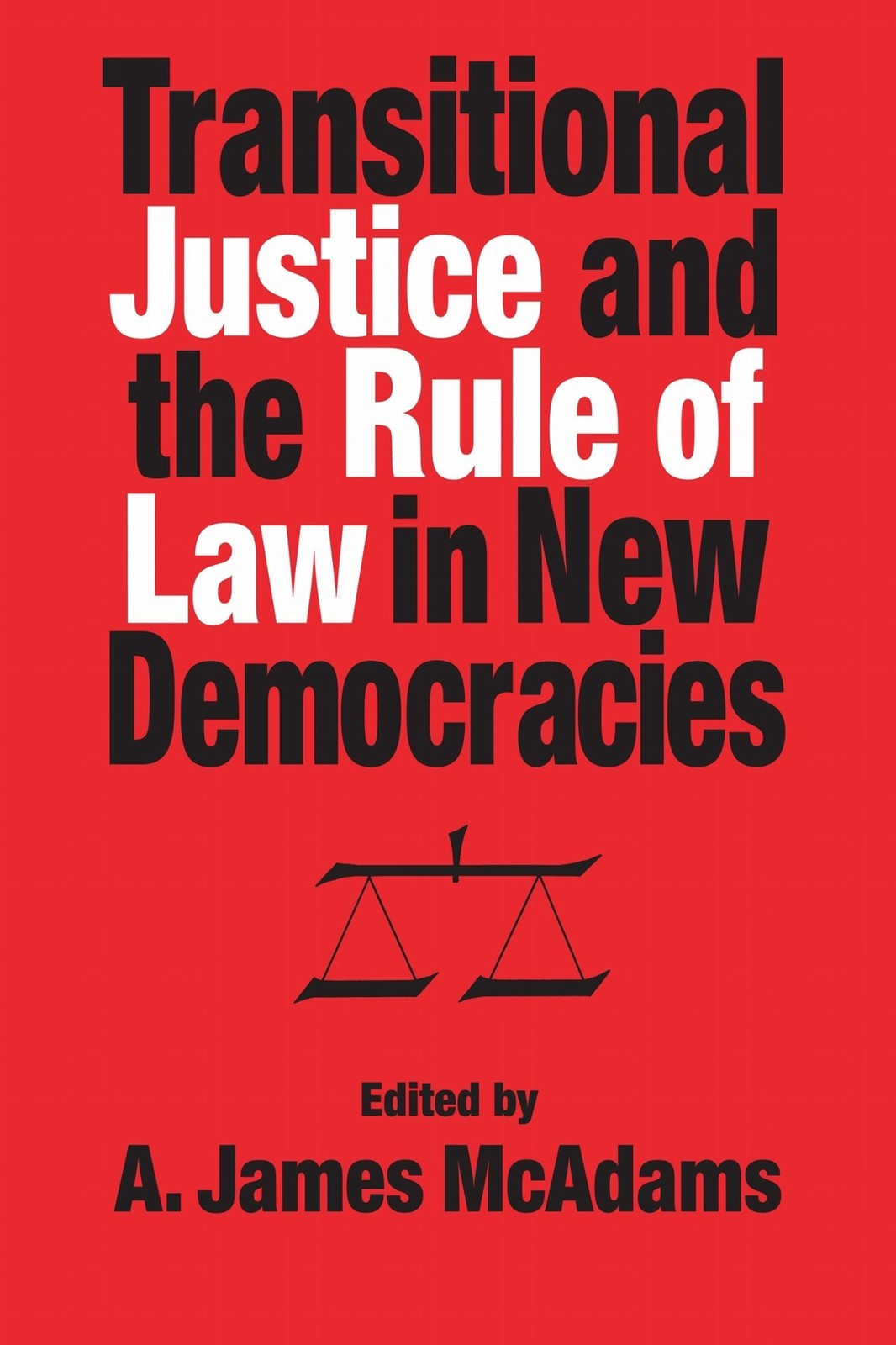 Transitional Justice and the Rule of Law in New Democracies Mcadams Hardback