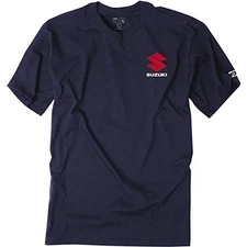 Factory Effex 20-87402 Suzuki Shutter T-Shirt Navy Blue (M)