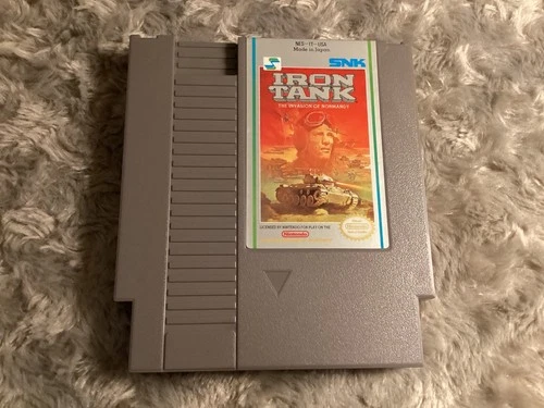VGC Vintage IRON TANK Nintendo Game Cartridge NES Authentic Tested & Works