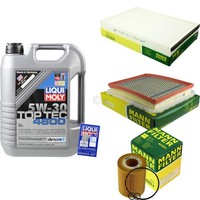 Inspektionskit Filter Liqui Moly ÖL 5L 5W-30 FüR Opel Astra H Caravan L35 1.7