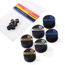 CUESOUL Snooker Pool Cue Tip10mm Size Billiard Cue Tip 6 Layer - Mixed Hardness