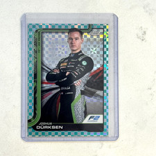 2025 Topps Chrome F1 #37 Joshua Durksen Aqua Checker Flag Refractor /199