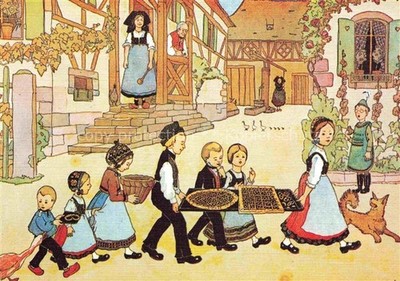 Hansi Waltz J J artist card Alsace Alsace Alsace Les gateaux