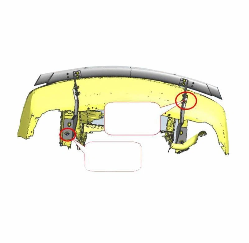 Protector de parachoques trasero Black Horse doble capa SS apto para Mercedes-Benz GL320 2007-2009 Foto 4 de 4