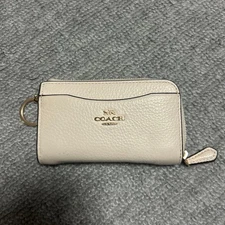 COACH leather coin case/card holder/key ring